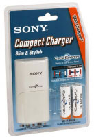 Sony Compact Charger + 2 X AA 2 000 mAh (BCG34HTD2K)